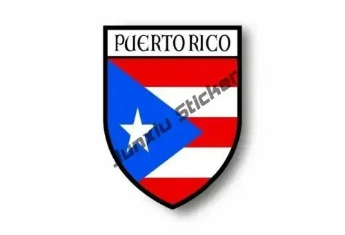 Puerto Rico Flag Frog Bumper Sticker Country Code PR UV Protected Vinyl Waterproof Decal Automotive Accessories Decoration
