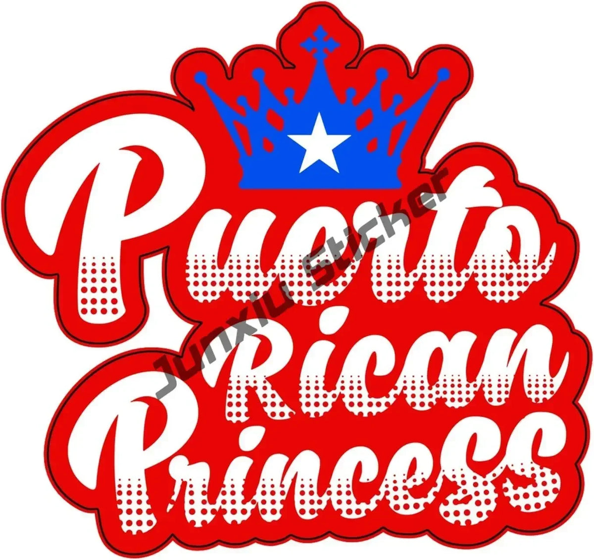 Puerto Rico Flag Frog Bumper Sticker Country Code PR UV Protected Vinyl Waterproof Decal Automotive Accessories Decoration