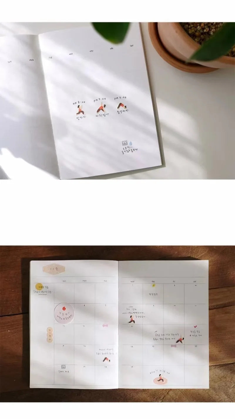 Korean Import Suatelier Mini Sports Skateboard Yoga Running Stickers Scrapbooking Diy Sticker Diary Stationery School Supplies