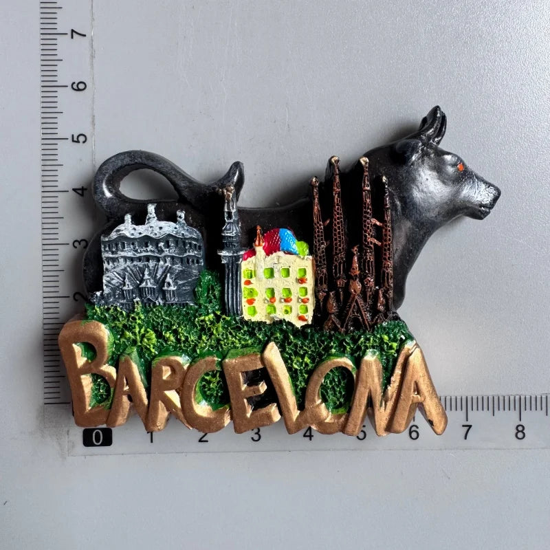 Spain Fridge Magnets Bullfighting flamenco dancers Barcelona ESPANA Tourist Souvenirs Magnetic Stickers Home Decoration Gifts