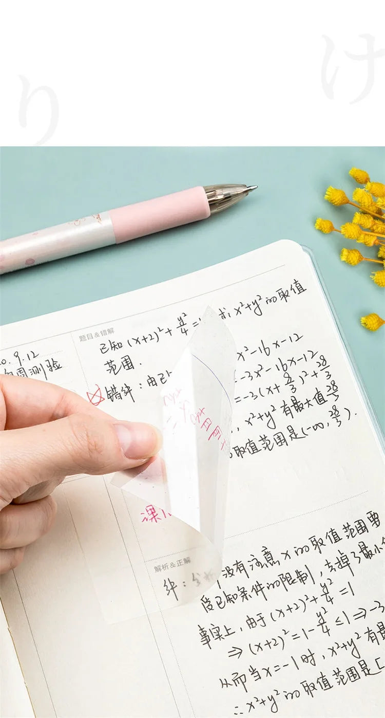 50 sheets Transparent Posted it Sticky Note Pads Notepads Posits Papeleria Journal School Stationery office Supplies