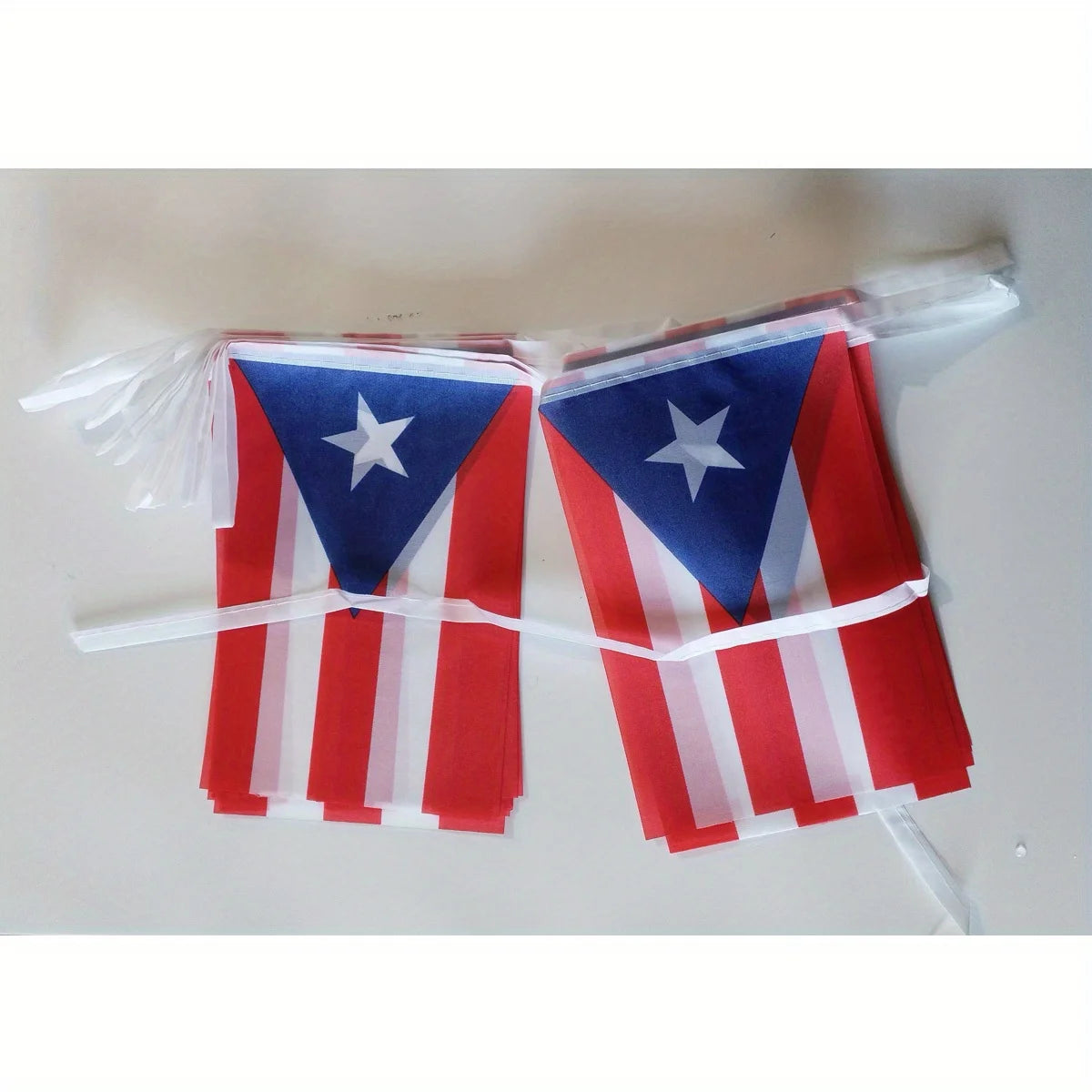 Pr Puerto Rico Flag String Flag 14X21cm 5.5x8.2in Hanging Puerto Rican National Flags Polyest Flag Indoor Outdoor Decoration
