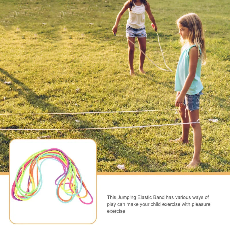 5-7M Super Elastic Jump Rope Endurance Training Fun Exercise Toys Indoor Outdoor Home Group Adjustable Rubber Jump Rope Strap