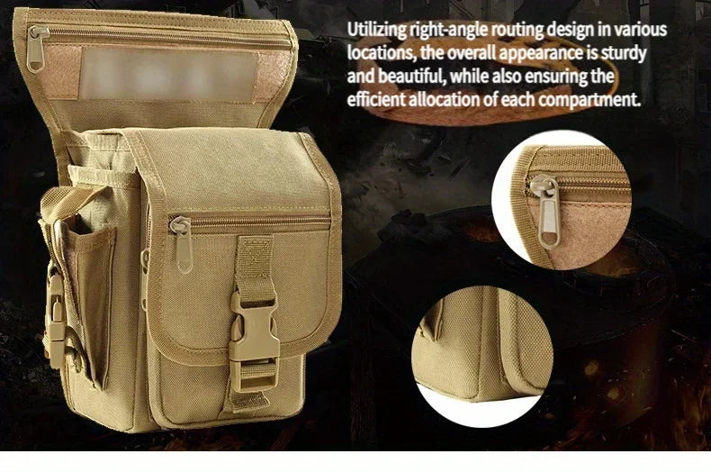 Waist Bag Motorcycle Drop Leg Bag for Man Woman Outdoor Waterproof Fanny Pack Multifunction Adjustable Belt Moto & Biker Bags