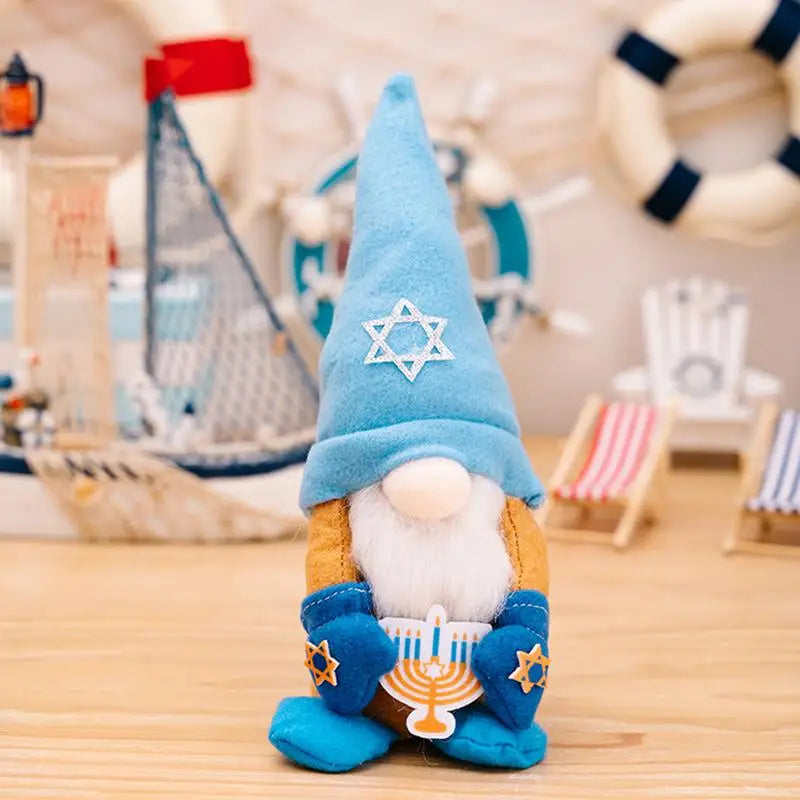 Hanukkah Gnomes Decorations Soft Doll Tabletop Ornament Hanukkah Dwarf Gnomes Decorations For Home Doll Tabletop Ornament