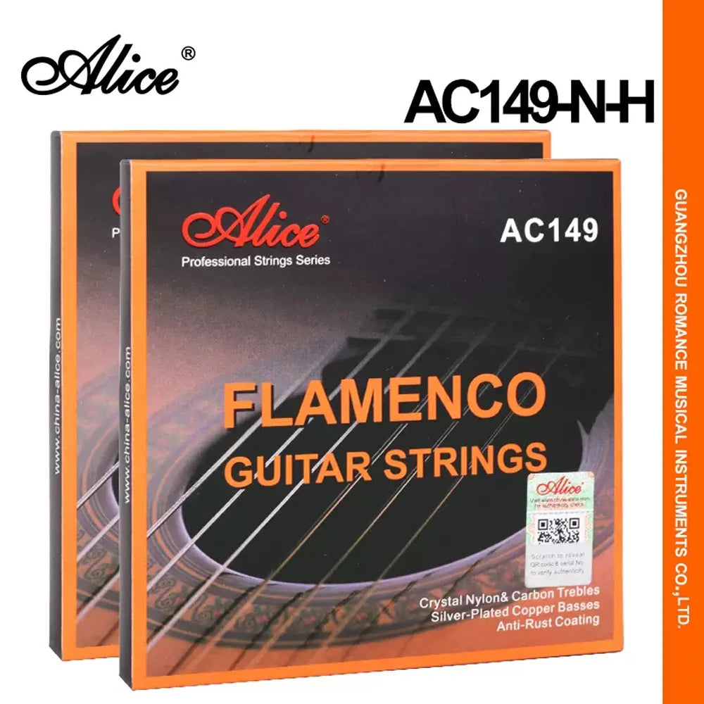 Flamenco Guitar Strings Crystal Nylon Carbon silver plated copper wound basses nano polished coating