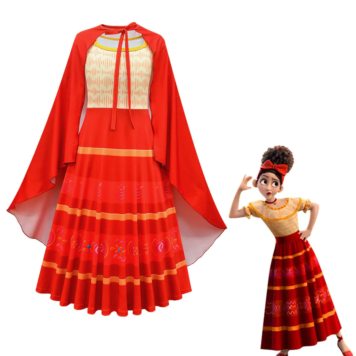 Children Encanto Mirabel Madrigal Pepa Isabela Dolores Sister Cosplay Costume Dress For Carnival Princess Party dresses