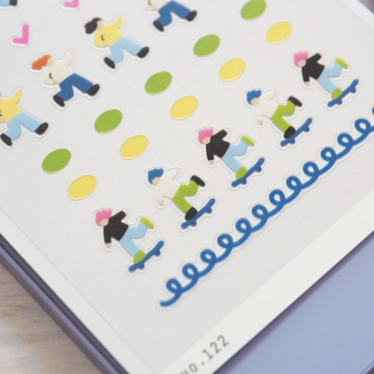 Korean Import Suatelier Mini Sports Skateboard Yoga Running Stickers Scrapbooking Diy Sticker Diary Stationery School Supplies