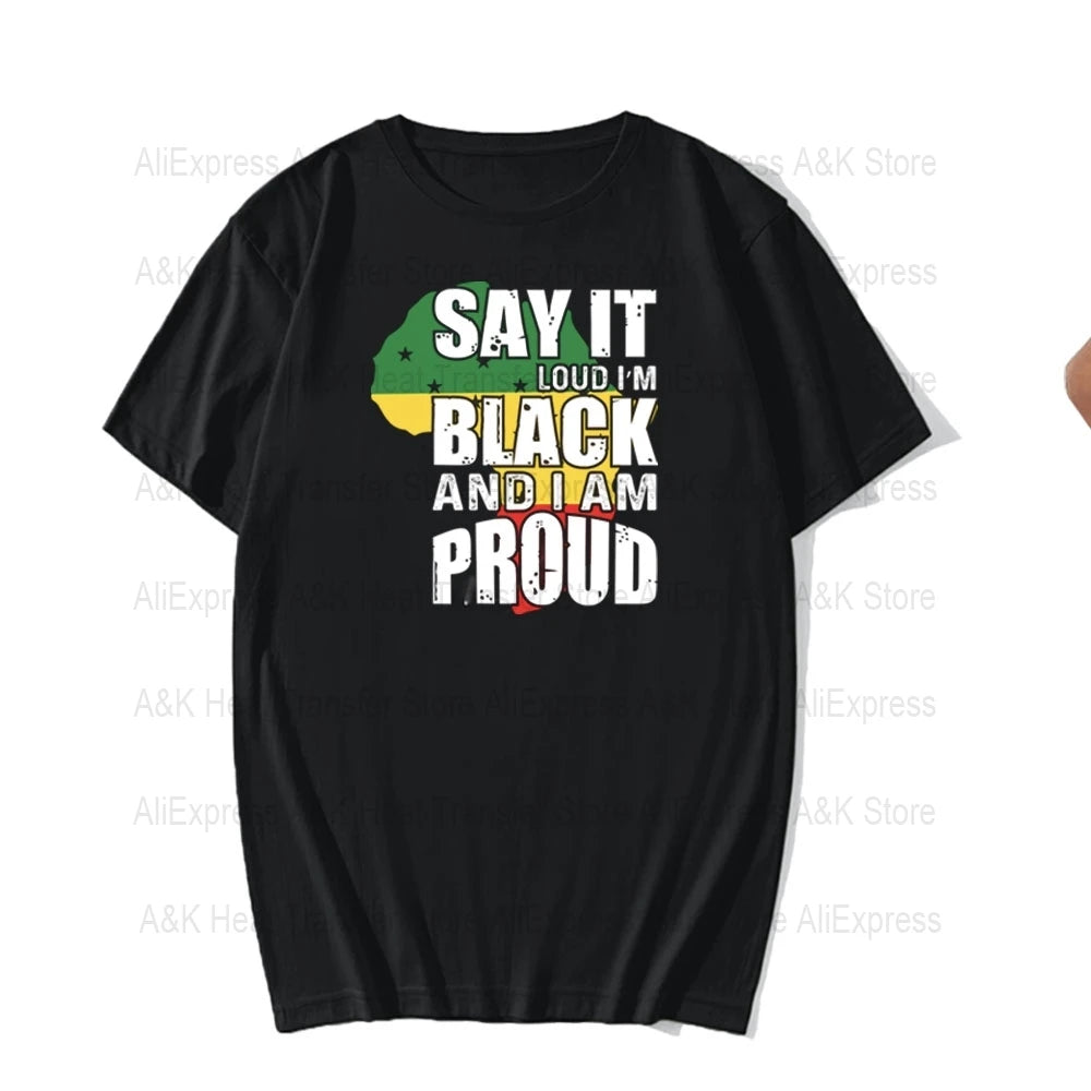 Black History Month Clothes Decals Proude Afro Man Heat Transfers Iron Patches Diy Washable Appliques Heat Press Printing