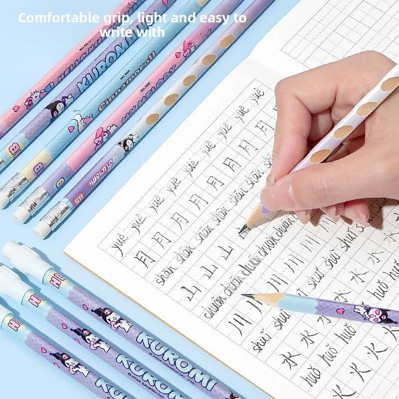 Cinnamoroll Pencil Triangular  Comfort Grip Stationery cute Cartoon Character Smooth Writing Durable Sketching Gift for Students
