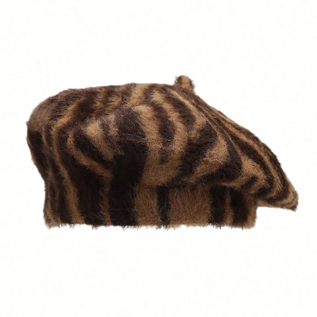 Beret Hat For Women Autumn Winter Fashion Zebra Stripes  Artist Hat Street Casual Beret Suitable For Daily Photos Shopping