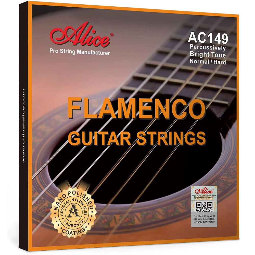 Flamenco Guitar Strings Crystal Nylon Carbon silver plated copper wound basses nano polished coating