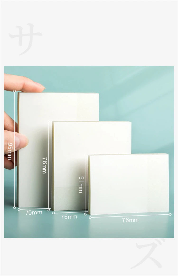 50 sheets Transparent Posted it Sticky Note Pads Notepads Posits Papeleria Journal School Stationery office Supplies