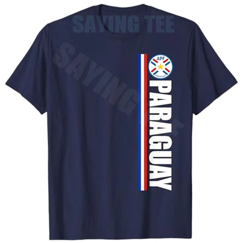 Paraguayan Football Camiseta Bandera De Paraguay Souvenir T-Shirt Y2k Soccer Saying Tee Humor Football Game Sportswear Clothes