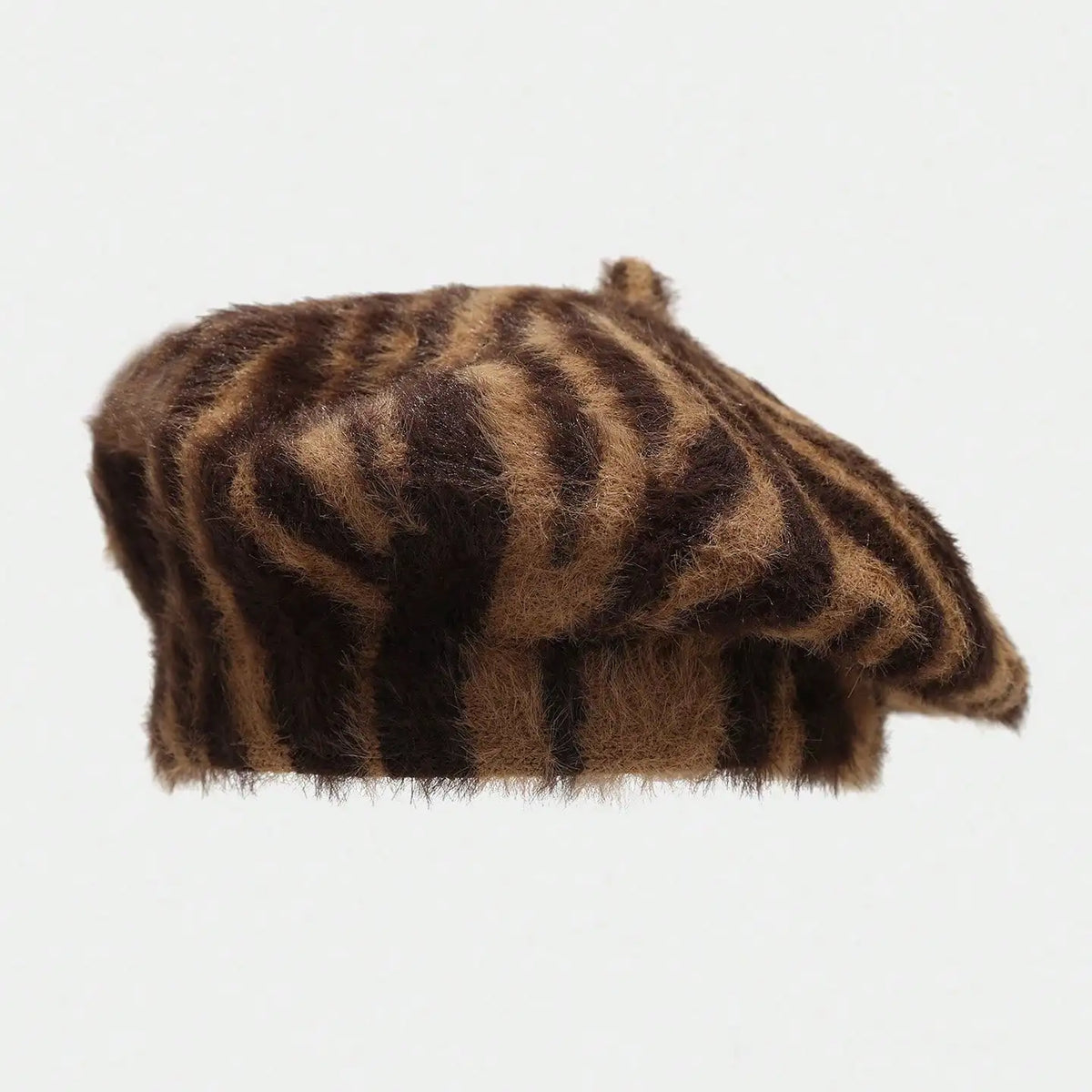 Beret Hat For Women Autumn Winter Fashion Zebra Stripes  Artist Hat Street Casual Beret Suitable For Daily Photos Shopping