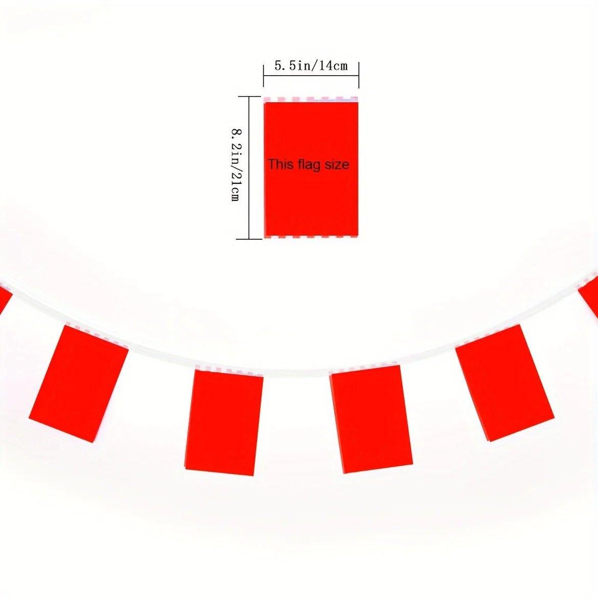 Pr Puerto Rico Flag String Flag 14X21cm 5.5x8.2in Hanging Puerto Rican National Flags Polyest Flag Indoor Outdoor Decoration