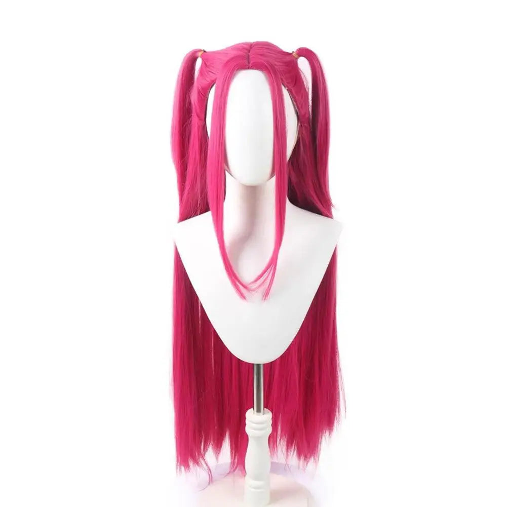 Animated Movie K-Pop Hunter Zoey Rumi Mira Cosplay Wig Halloween Female Rose Purple Heat-resistant Synthetic Fiber Wig Prop