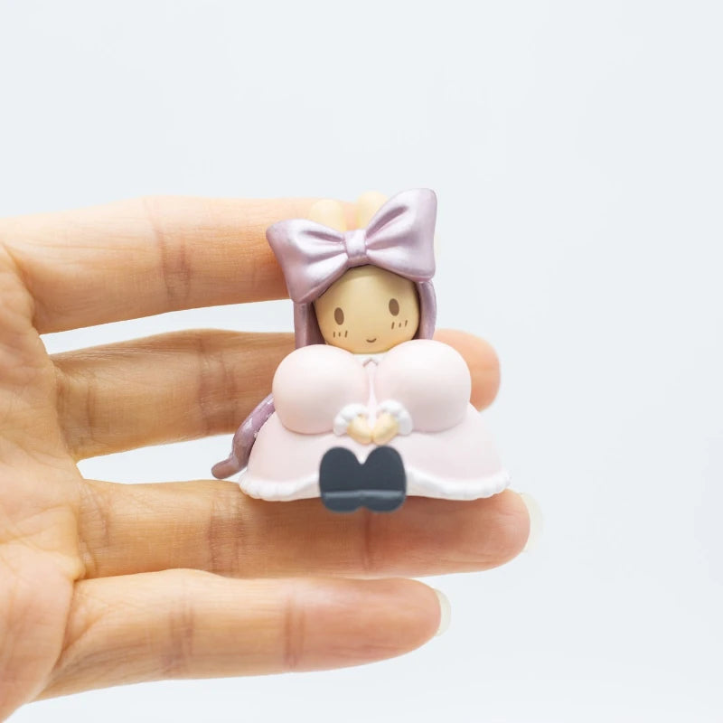 Genuine Sanrio Cinnamoroll My Melody Kuromi Marroncream Kawaii Bow Ballet Series Blind Box Birthday Gift Trendy Toys for Girls