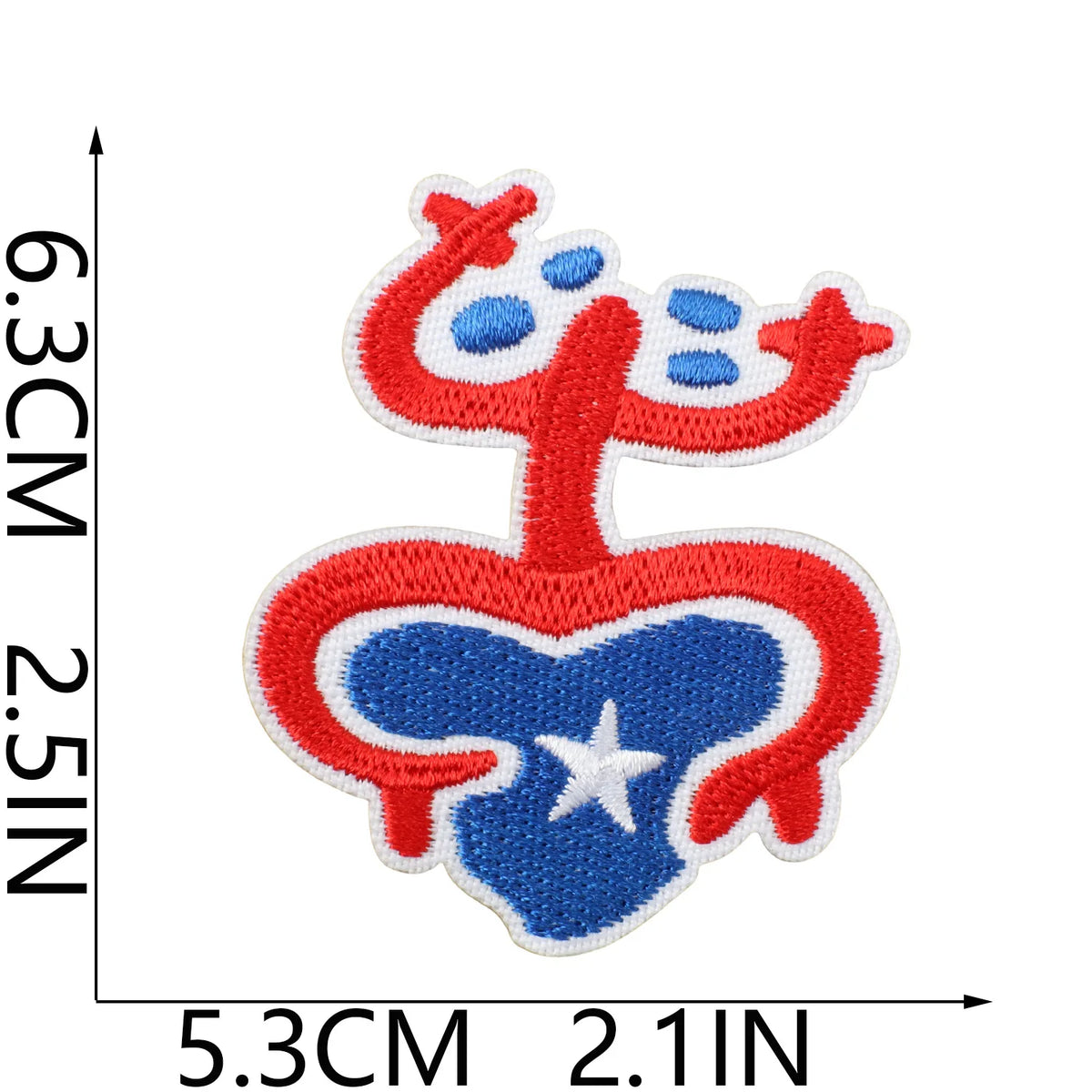 Puerto Rico Embroidered Patch Clothing Decoration Iron On Sewing Badge for Festival Drumming