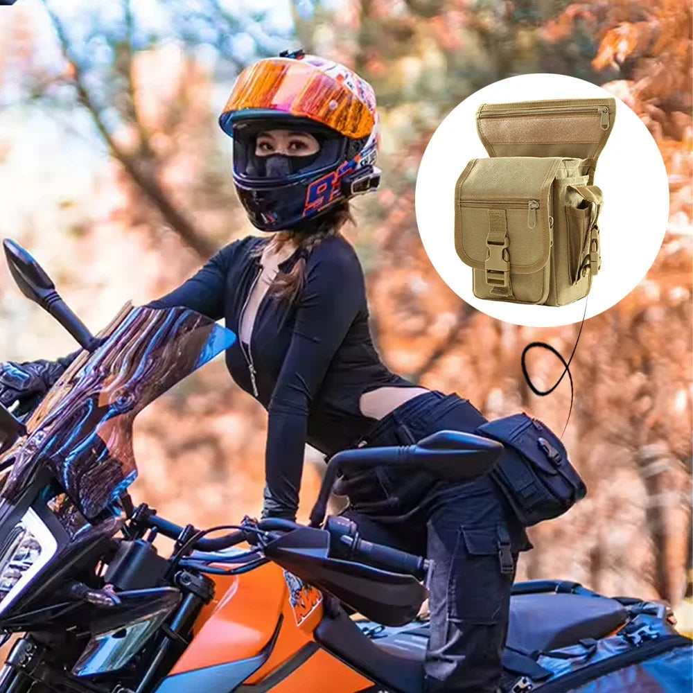 Waist Bag Motorcycle Drop Leg Bag for Man Woman Outdoor Waterproof Fanny Pack Multifunction Adjustable Belt Moto & Biker Bags