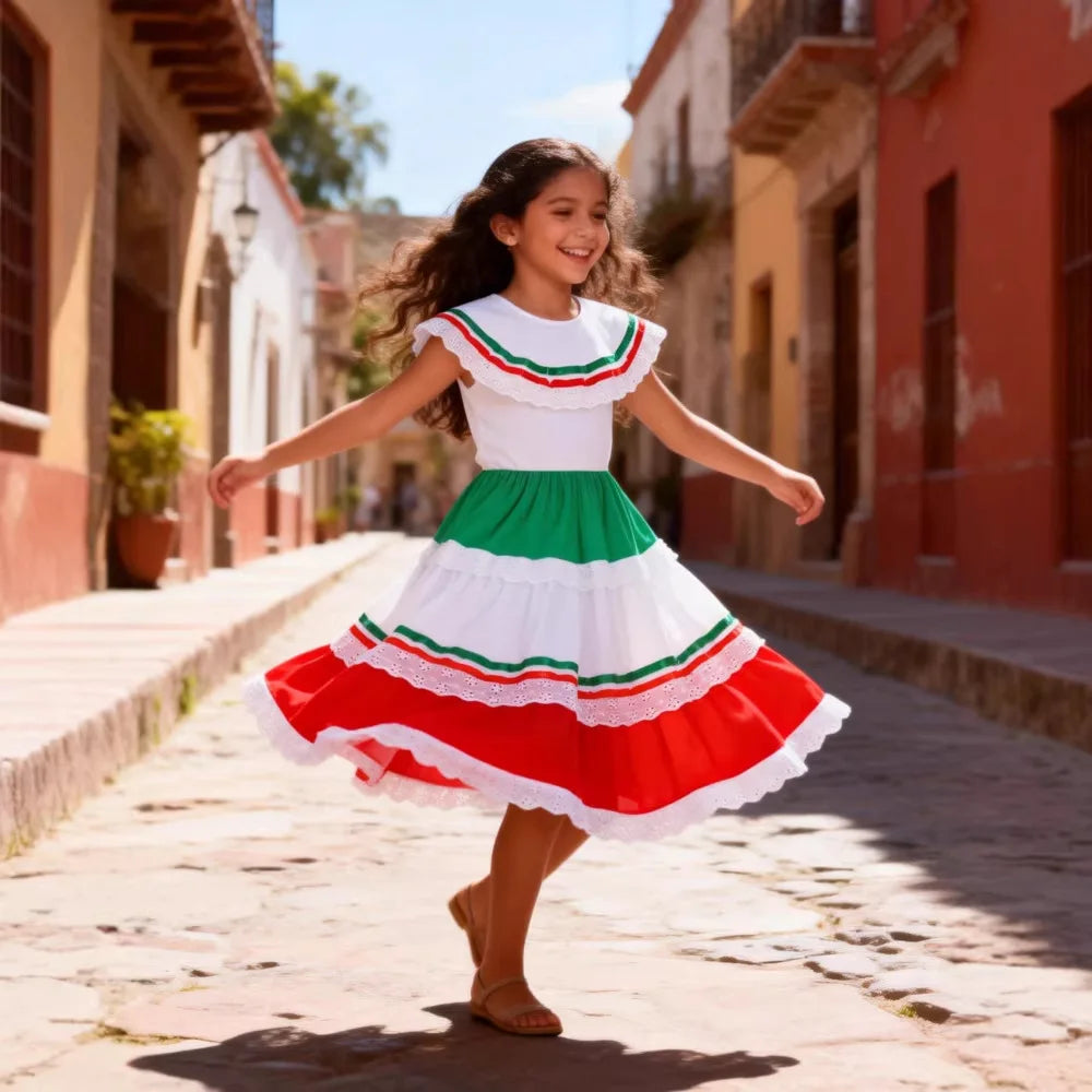 Mexican Dresses Traditional Style Mexican Style Clothing Dress Birthday Party Traditional Cultural Celebration Carnival Dresses