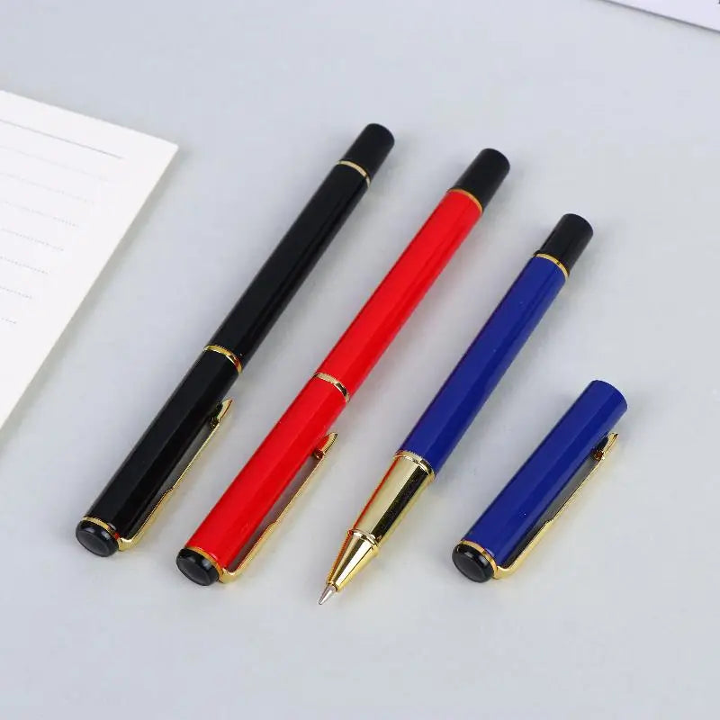 Metal Ballpoint Pens Kit School Business Office Signature Roller Pen Student Stationery Supplies Gift Box Packaging