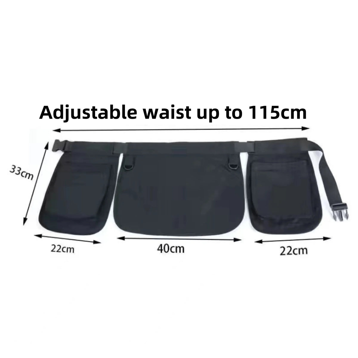 Outdoor Hiking Mountaineering Bag Multifunctional Multi-Pocket Bag Canvas Apron Ins Bag Function Bag Large Capacity Waist Pack