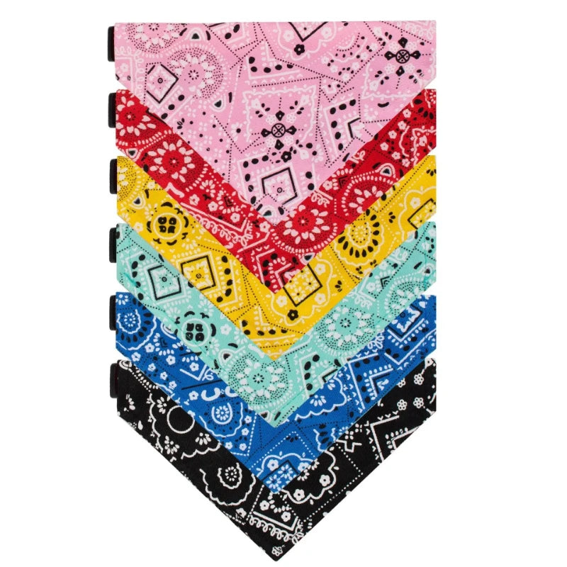 Pet Dog Cat Bandana Adjustable Triangle Scarf Washable Neck Scarf Collar Bib Birthday Party Dress Up Accessory