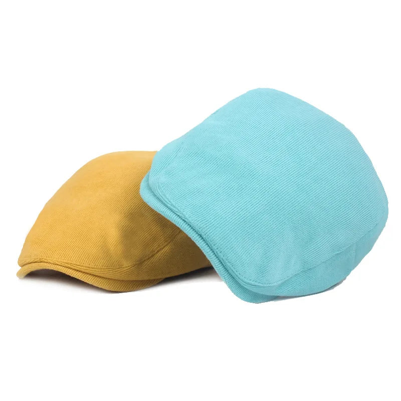 Literary and Artistic Youth Beret  Men and Women  Cap  Spring and Autumn Forward Hat  Fresh and Retro Hat Women's Cap Breathable
