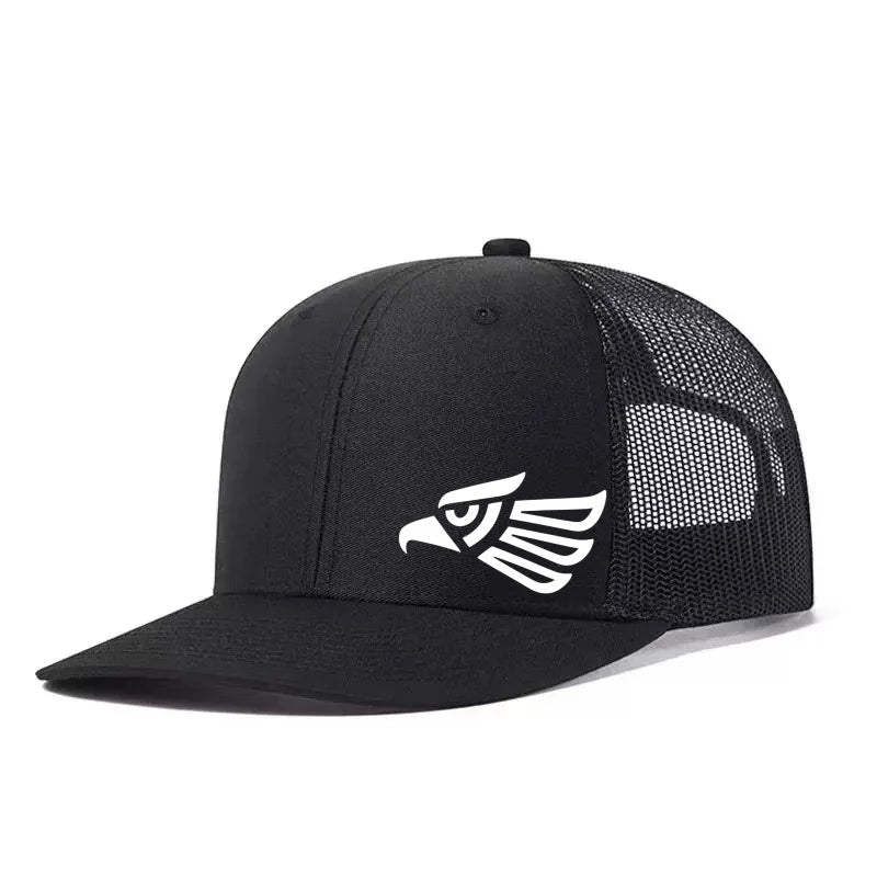 Mexican Eagle Printed Adjustable Baseball Cap Classic Snapback Dad Hat Breathable Trucker Mesh Hat Golf Fishing Outdoor Sun Cap