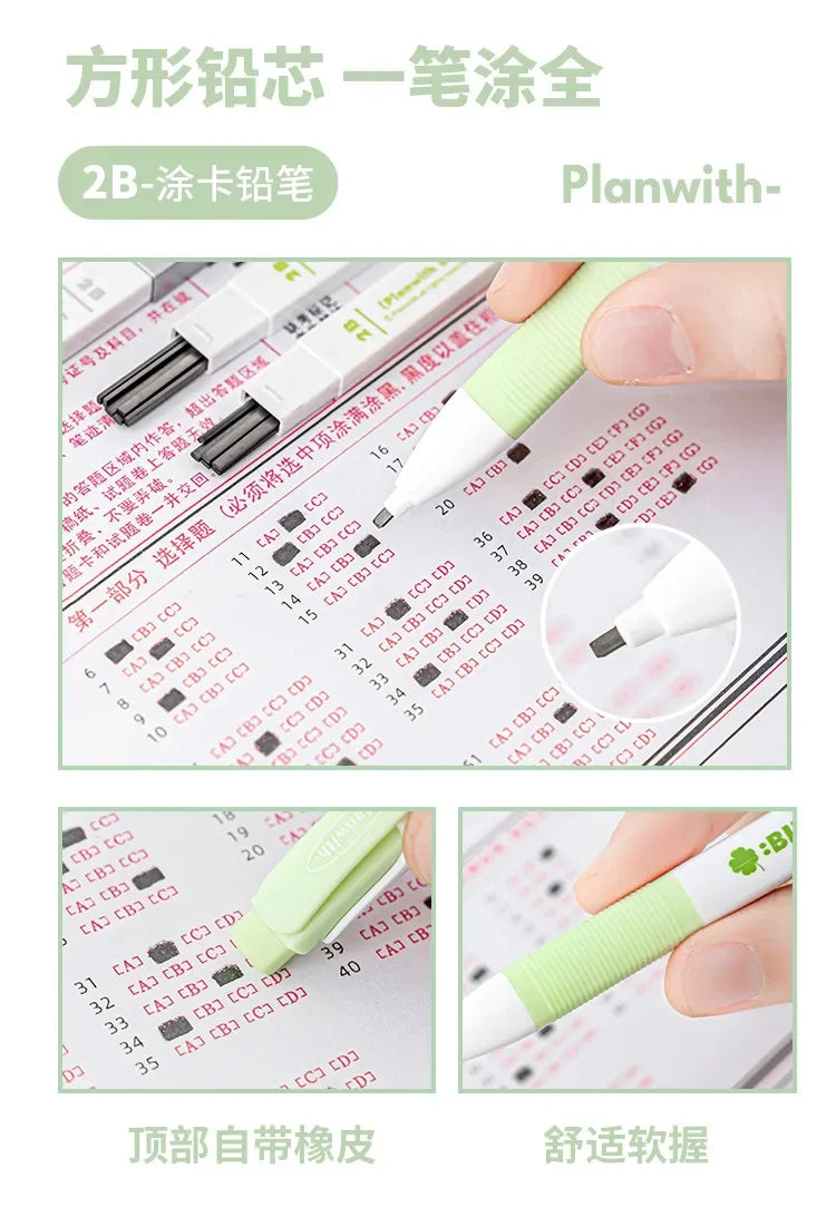 6pcs Exam Stationery Set for Students, Includes 2B Pencil, Eraser, Ruler, Gel Pens,Designed for Exams,School Supplies