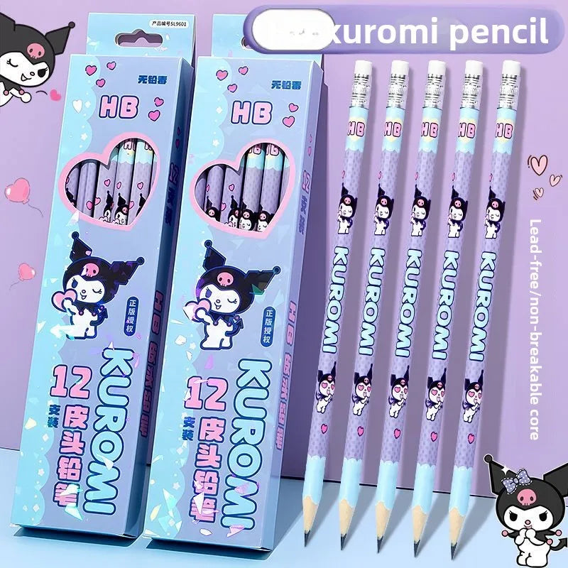 Cinnamoroll Pencil Triangular  Comfort Grip Stationery cute Cartoon Character Smooth Writing Durable Sketching Gift for Students