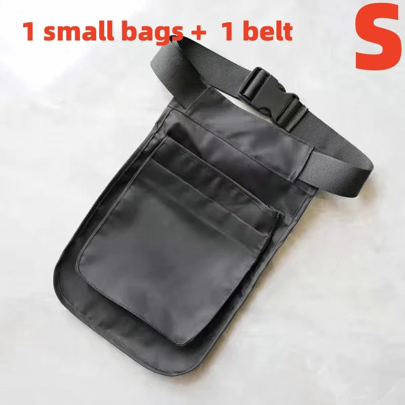 Outdoor Hiking Mountaineering Bag Multifunctional Multi-Pocket Bag Canvas Apron Ins Bag Function Bag Large Capacity Waist Pack