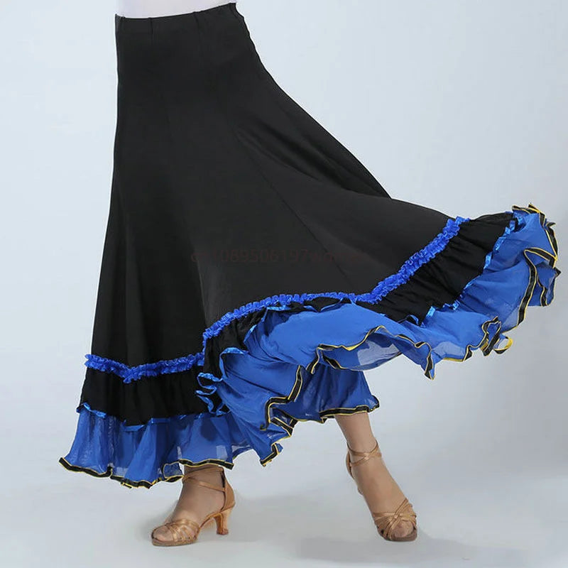 Flamenco Dress Spanish Dance Costume Classic Gypsy Dance Outfits for Women Swing Skirts Bullfight Ballroom Belly Performance