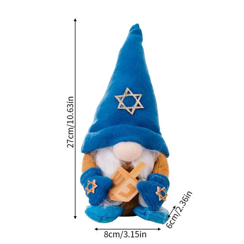 Hanukkah Gnomes Decorations Soft Doll Tabletop Ornament Hanukkah Dwarf Gnomes Decorations For Home Doll Tabletop Ornament