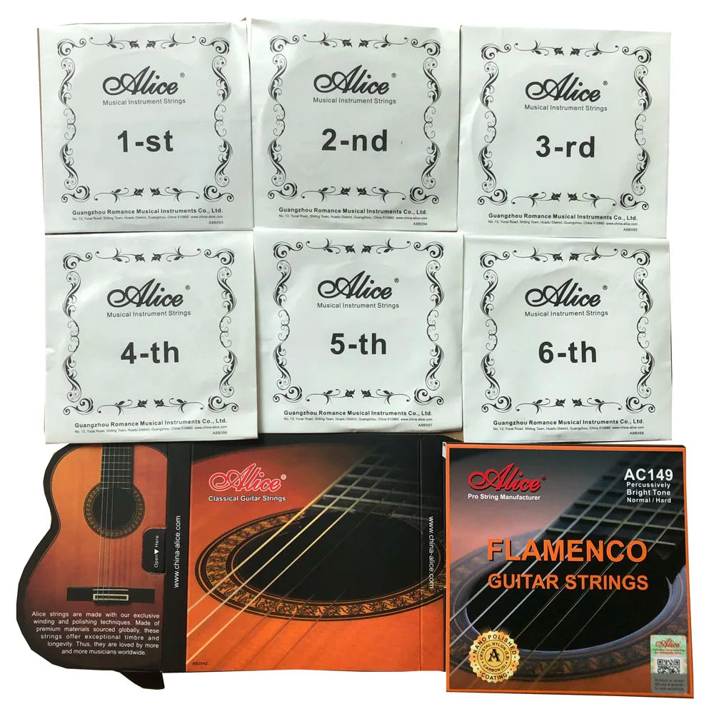 Flamenco Guitar Strings Crystal Nylon Carbon silver plated copper wound basses nano polished coating