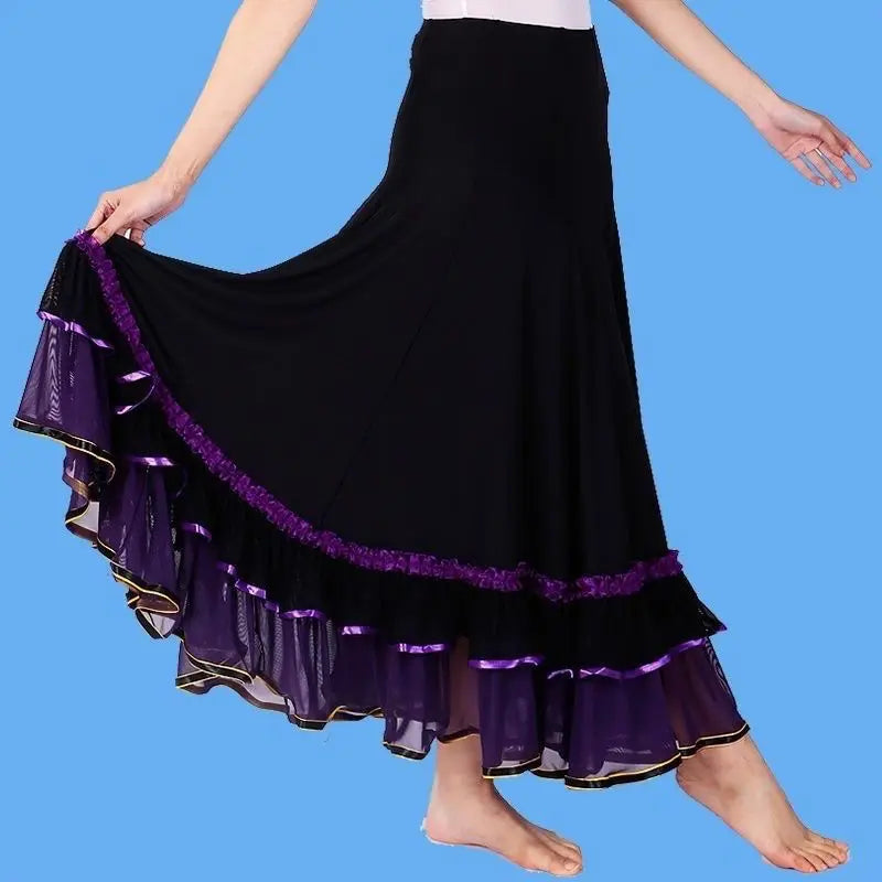 Flamenco Dress Spanish Dance Costume Classic Gypsy Dance Outfits for Women Swing Skirts Bullfight Ballroom Belly Performance