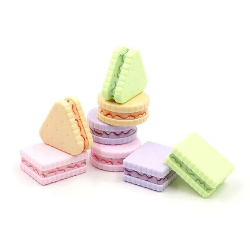Lytwtw's Stationery  School Office Supplies Cute Cookie Sharpener For Pencil Creative Item back to school Lovely