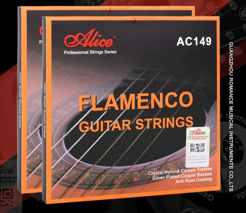Flamenco Guitar Strings Crystal Nylon Carbon silver plated copper wound basses nano polished coating