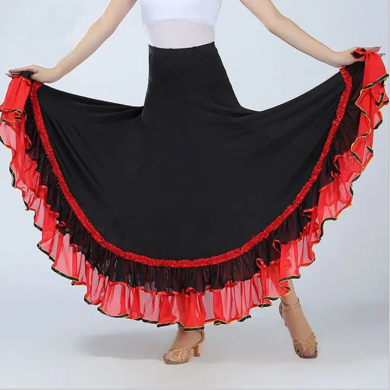Flamenco Dress Spanish Dance Costume Classic Gypsy Dance Outfits for Women Swing Skirts Bullfight Ballroom Belly Performance
