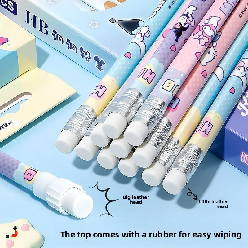 Cinnamoroll Pencil Triangular  Comfort Grip Stationery cute Cartoon Character Smooth Writing Durable Sketching Gift for Students