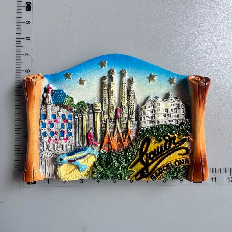 Spain Fridge Magnets Bullfighting flamenco dancers Barcelona ESPANA Tourist Souvenirs Magnetic Stickers Home Decoration Gifts