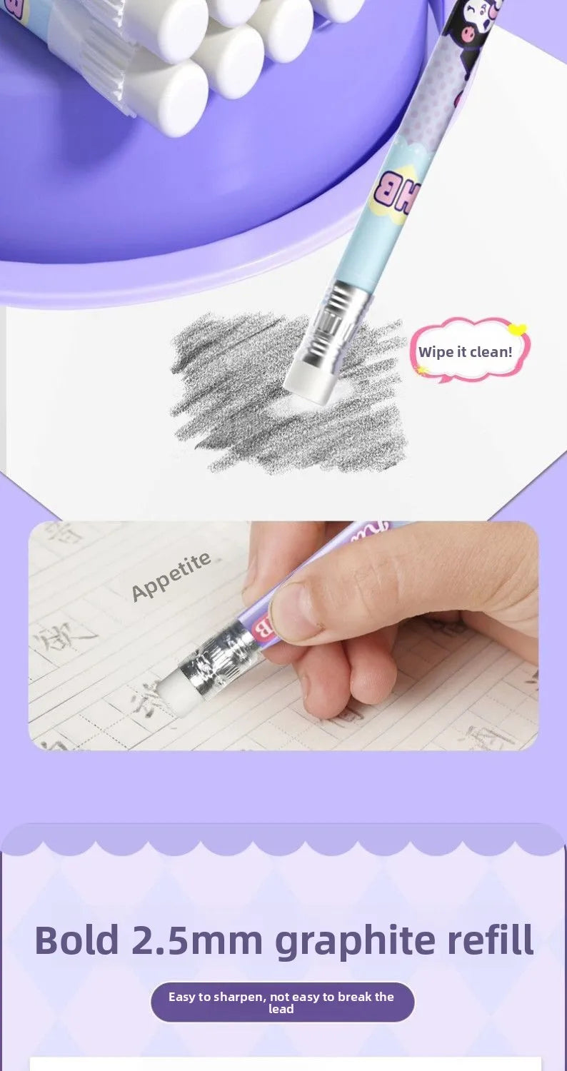Cinnamoroll Pencil Triangular  Comfort Grip Stationery cute Cartoon Character Smooth Writing Durable Sketching Gift for Students