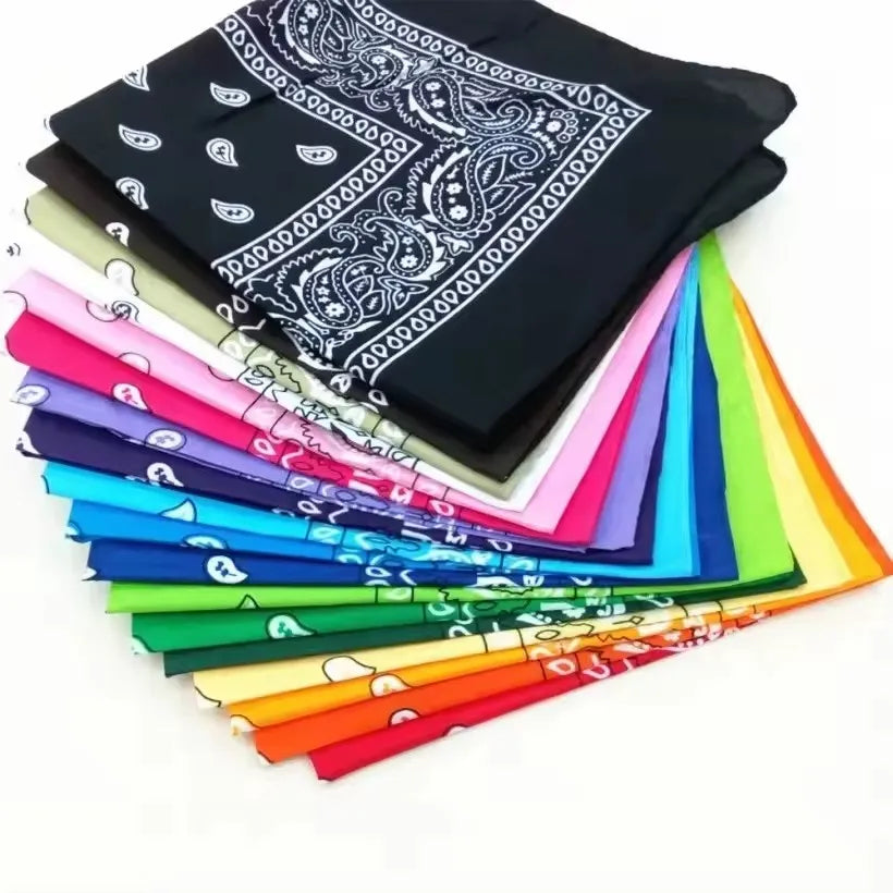 Handkerchief Fashion Print Bandana Party Scarf Headband Handkerchiefs Multi-Purpose Square Bandana
