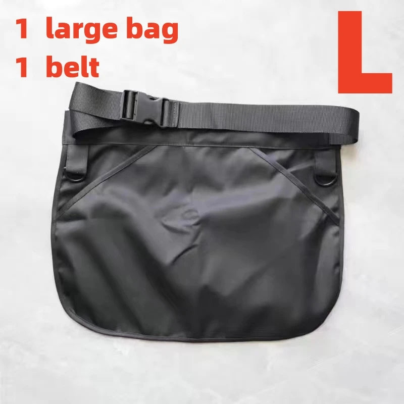 Outdoor Hiking Mountaineering Bag Multifunctional Multi-Pocket Bag Canvas Apron Ins Bag Function Bag Large Capacity Waist Pack