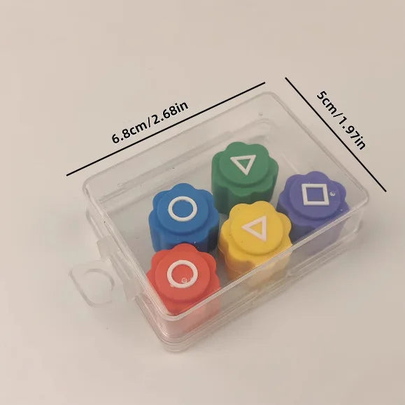 Korean Traditional Gonggi Jack Stone Set Hand-Eye Coordination Family Interactive Fun Play Portable Game Toy for All Ages