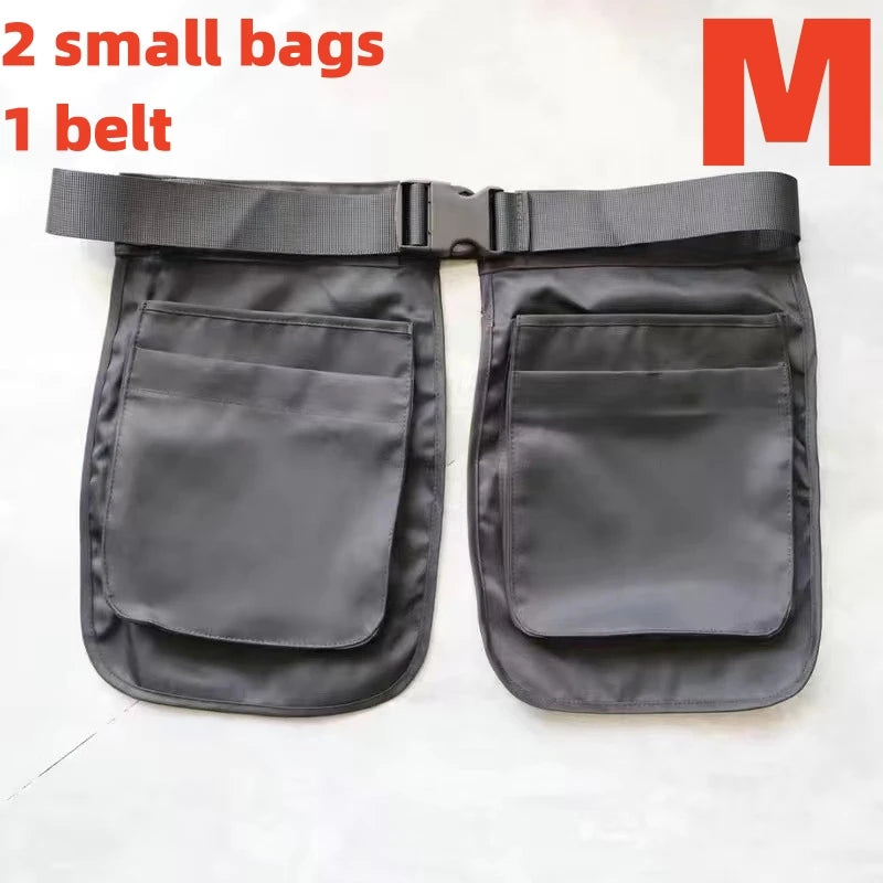 Outdoor Hiking Mountaineering Bag Multifunctional Multi-Pocket Bag Canvas Apron Ins Bag Function Bag Large Capacity Waist Pack