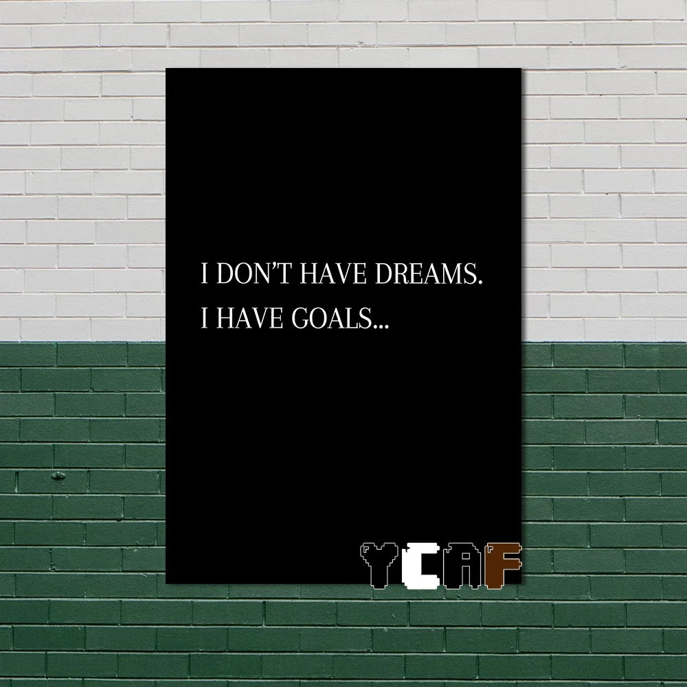Black Minimalist Motivational Quotes Canvas Poster  Inspirational Wall Art for Office Gym and Home Decor