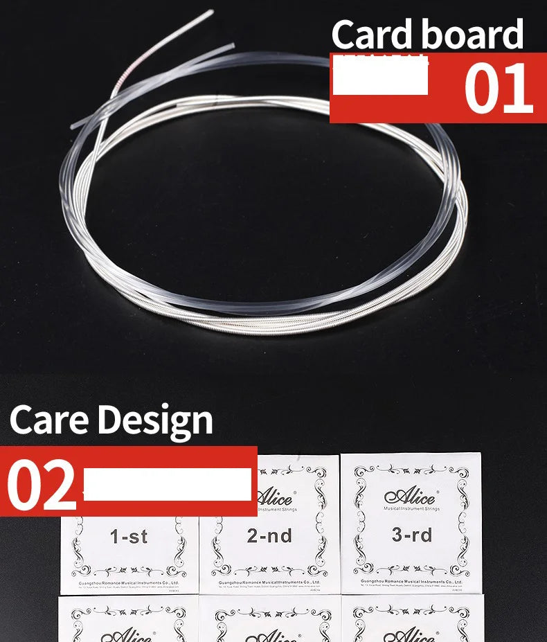 Flamenco Guitar Strings Crystal Nylon Carbon silver plated copper wound basses nano polished coating