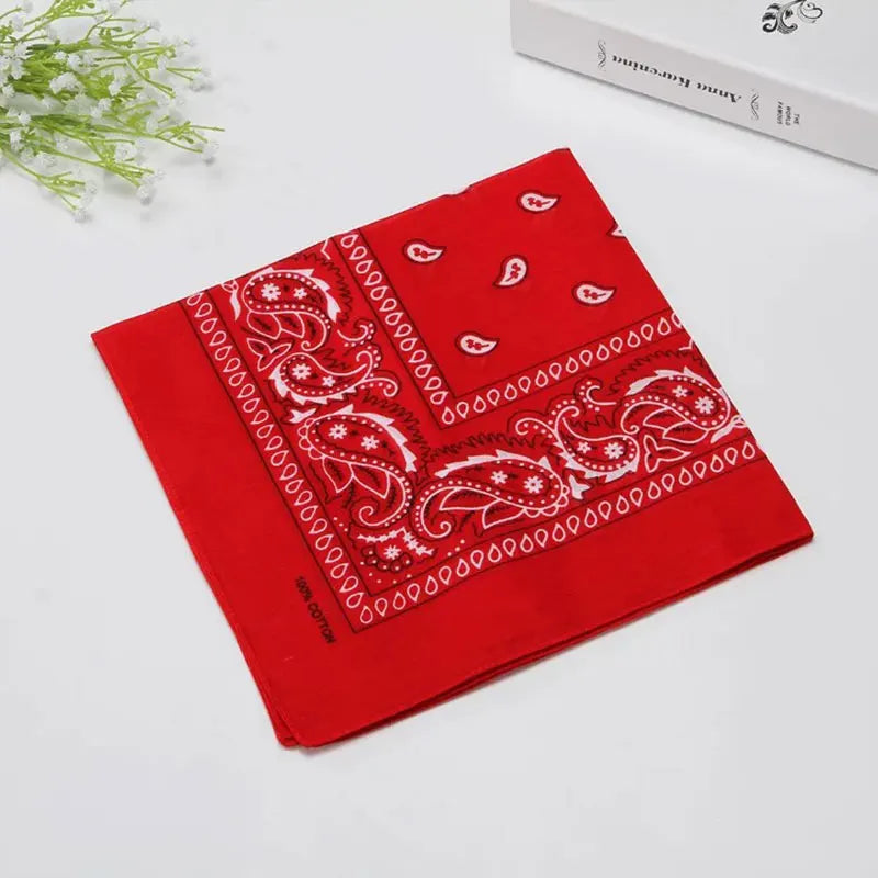 Handkerchief Fashion Print Bandana Party Scarf Headband Handkerchiefs Multi-Purpose Square Bandana